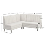 Set Panca Imbottita a Schienale Canaletto 3 Pezzi Kerrington di Lifestorey