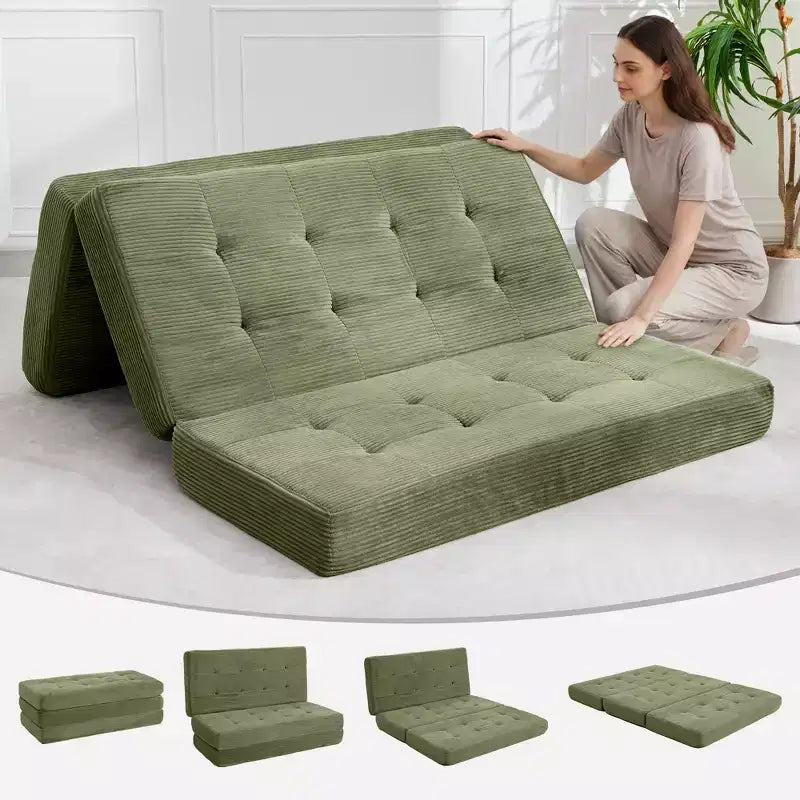 39x75 Tri-Fold Divano Letto in Memory Foam 6 Materasso Trapuntato