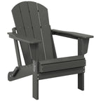 Polytrends Laguna Sedia Adirondack Pieghevole da Esterno per Patio Resistente allo Sbiadimento e alle Intemperie