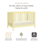 Babyletto Swell Culla Trasformabile 4-in-1 con Kit per la Conversione in Lettino per Bambini