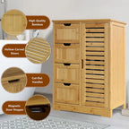 Mobiletto contenitore da bagno VEIKOUS con 4 cassetti