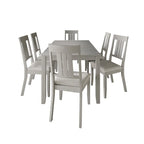 Set da pranzo da 7 pezzi in legno CraftPorch Classic