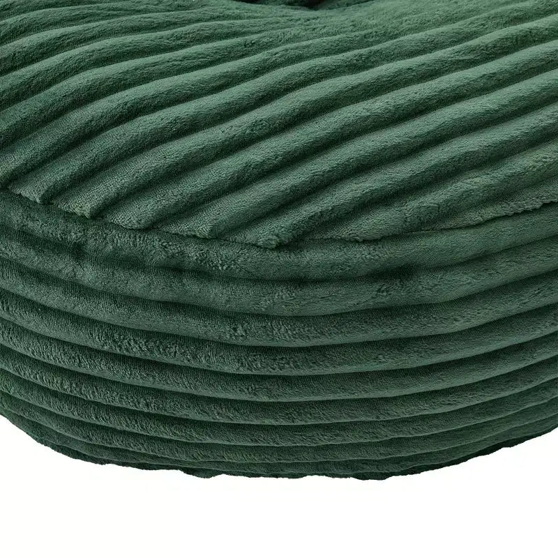 Pouf Divano per Adulti e Bambini, Poltrona Sacco Oversize in Corduroy con 3 Cuscini e Braccioli per Soggiorno e Camera da Letto