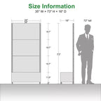 MAYEERTY Fioriera con traliccio in ferro nero Rete Stile 01 72x47x16in Set da 3 pezzi