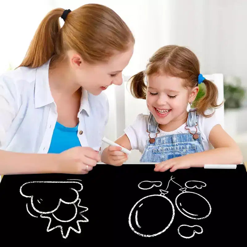 Tavolo e 2 Sedie per Bambini con Contenitore, Piano Rimovibile e Lavagna, per Arte, Lavoretti, Lettura
