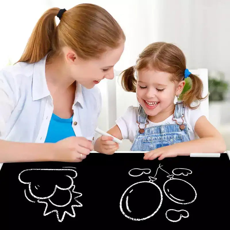 Tavolo e 2 Sedie per Bambini con Contenitore, Piano Rimovibile e Lavagna, per Arte, Lavoretti, Lettura