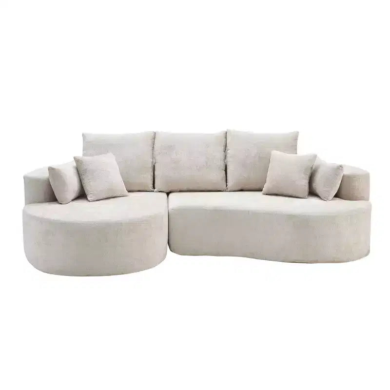 Christopher Knight Home Shamus, canapé d'angle moderne et douillet à 4 places avec 7 coussins