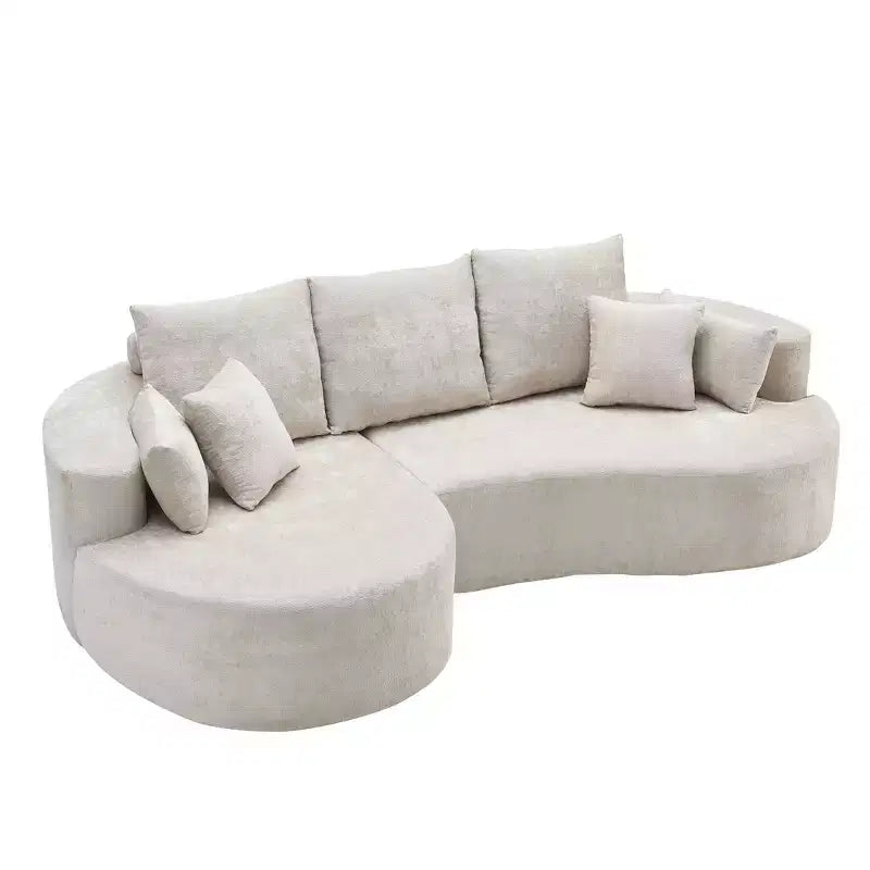 Christopher Knight Home Shamus, canapé d'angle moderne et douillet à 4 places avec 7 coussins