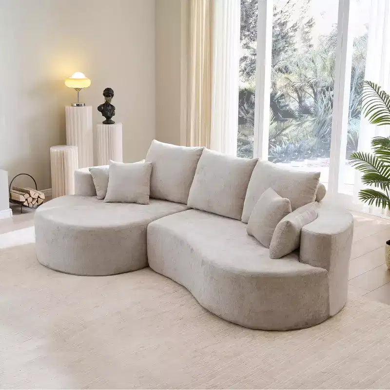 Christopher Knight Home Shamus, canapé d'angle moderne et douillet à 4 places avec 7 coussins