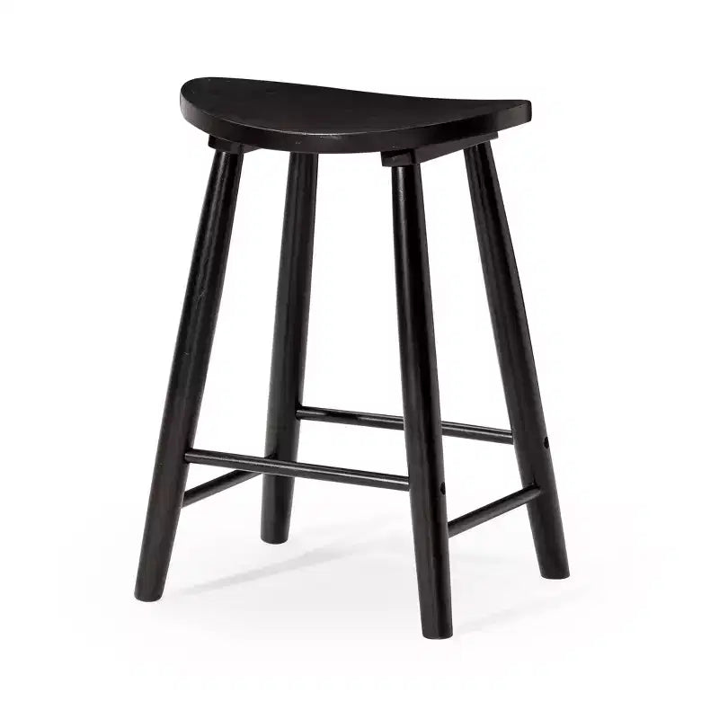 Maven Lane Luna Backless Wooden Kitchen Bar Stool 30