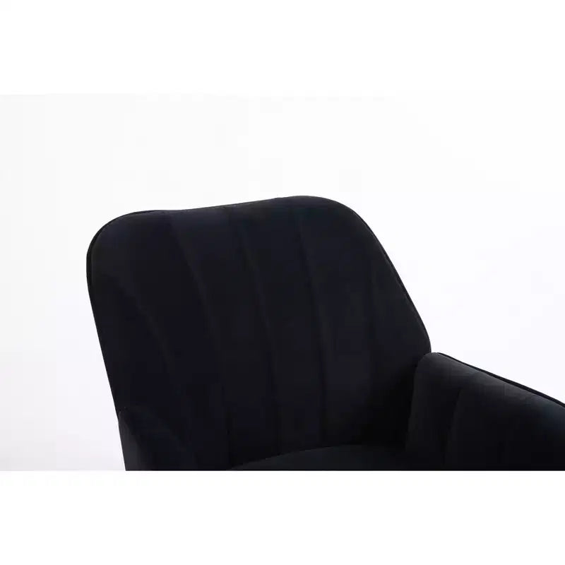 Poltrona moderna in velluto per soggiorno, poltroncina imbottita in stile Mid-Century con gambe in legno dorato per sala lettura o camera da letto