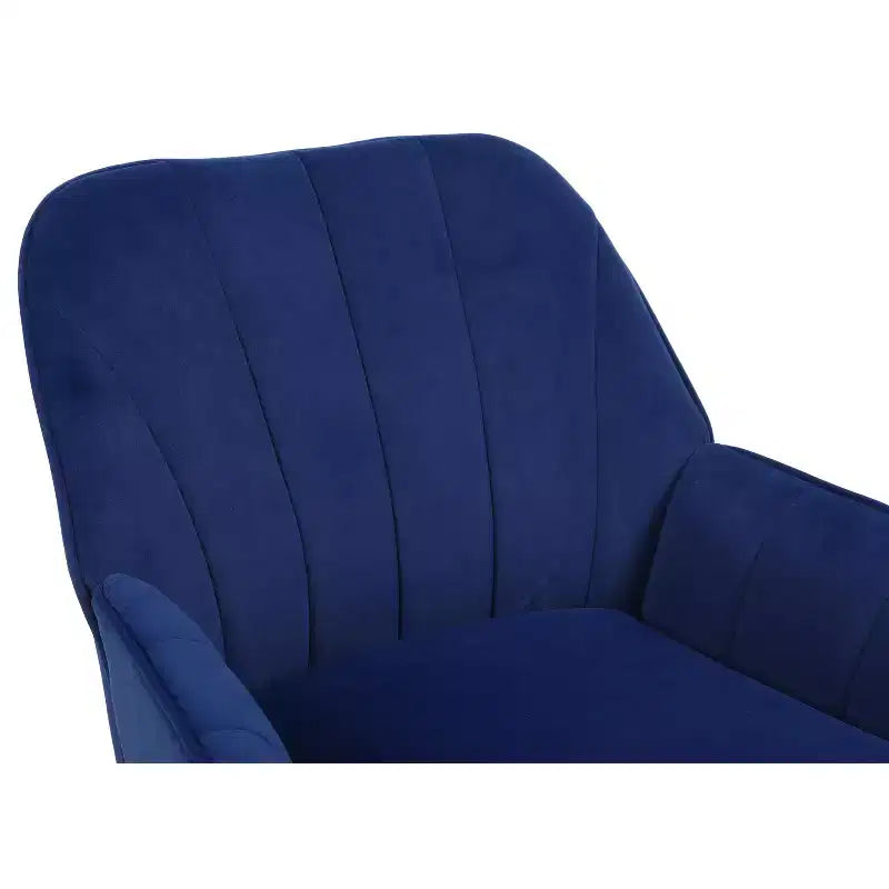 Poltrona moderna in velluto per soggiorno, poltroncina imbottita in stile Mid-Century con gambe in legno dorato per sala lettura o camera da letto