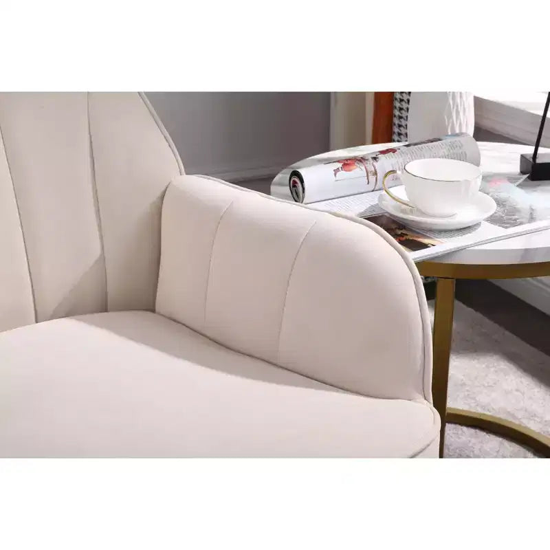 Poltrona moderna in velluto per soggiorno, poltroncina imbottita in stile Mid-Century con gambe in legno dorato per sala lettura o camera da letto