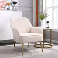Poltrona moderna in velluto per soggiorno, poltroncina imbottita in stile Mid-Century con gambe in legno dorato per sala lettura o camera da letto