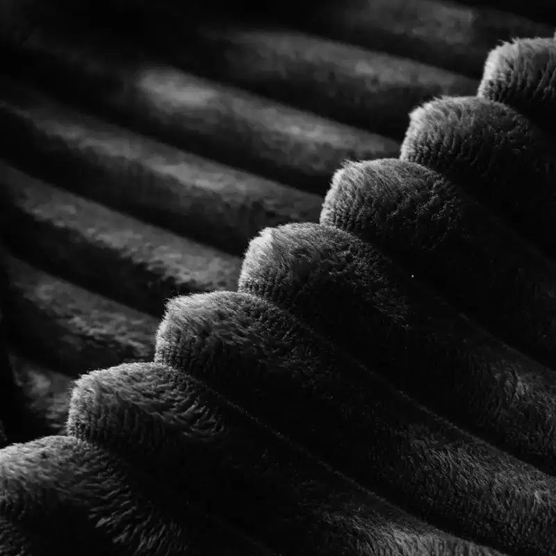 Divano Sezionale a U in Velluto a Coste da 6 Posti - Divano Modulare con Pouf Contenitore e Design Convertibile