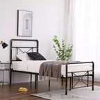 Struttura Letto a Tubi in Ferro Moderna Matrimoniale con Design a Croce