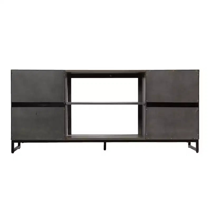 Akehurst TV Stand with Media Storage - Grey - SEI