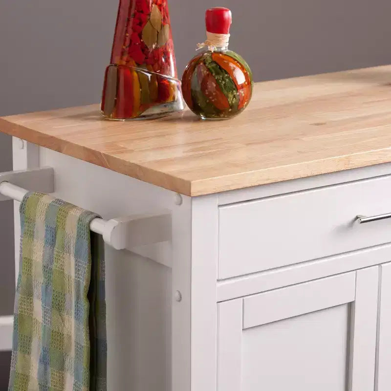 Martinville Kitchen Cart - White - SEI