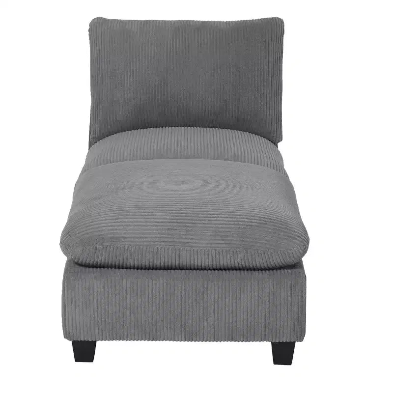 WestinTrends Hearthside 68.5 Corduroy Upholstered Indoor Chaise Lounge Chair