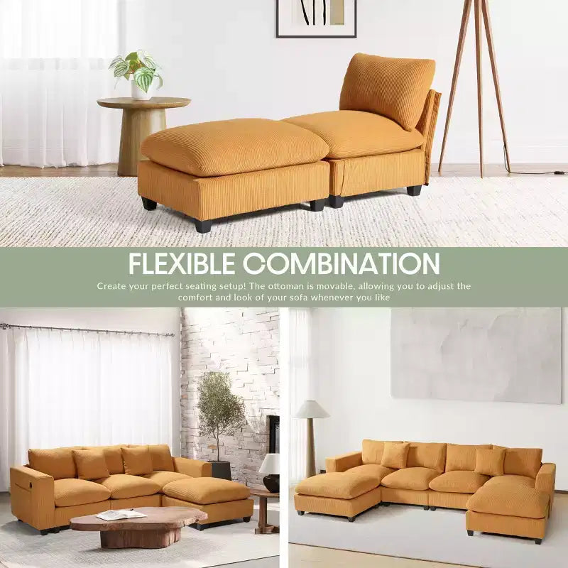WestinTrends Hearthside 68.5 Corduroy Upholstered Indoor Chaise Lounge Chair