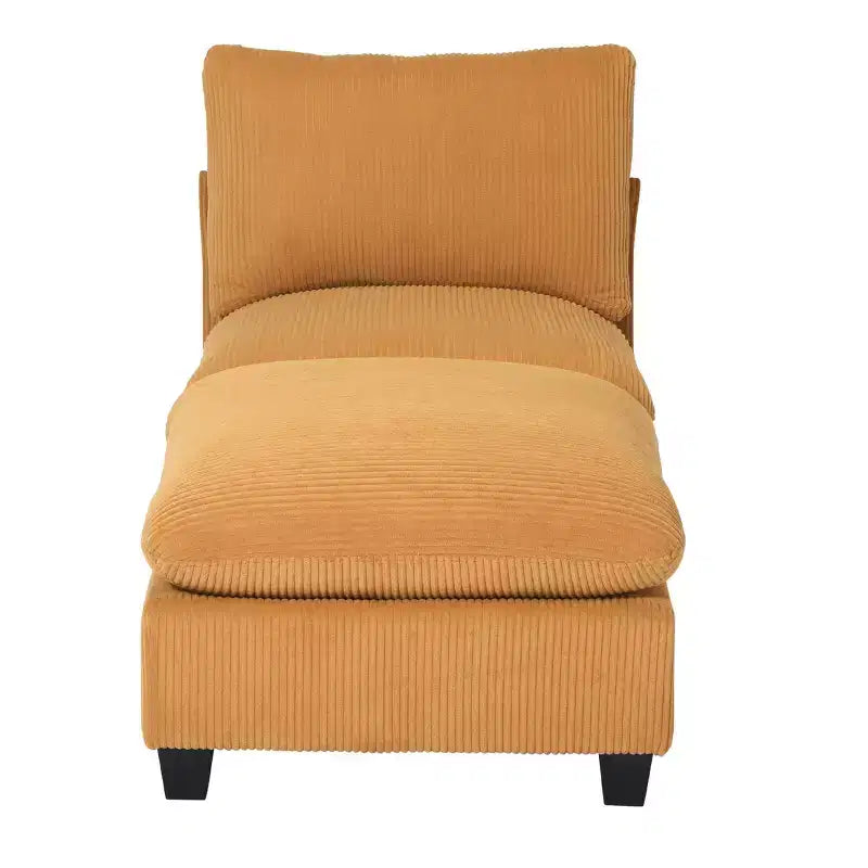 WestinTrends Hearthside 68.5 Corduroy Upholstered Indoor Chaise Lounge Chair