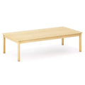Guidecraft EdQ Toddler Table - Natural: Rectangle Wooden Activity Table for Kids, 30x60 | Toddler Desk for Daycare, Preschool & Playroom
