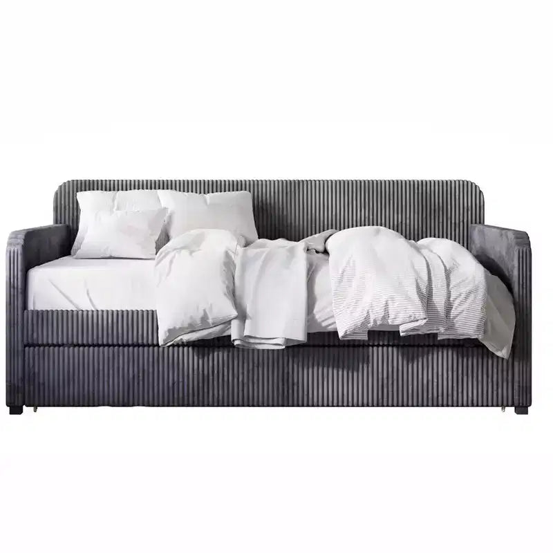 Home Design Melissa Twin Upholstered Daybed with Trundle