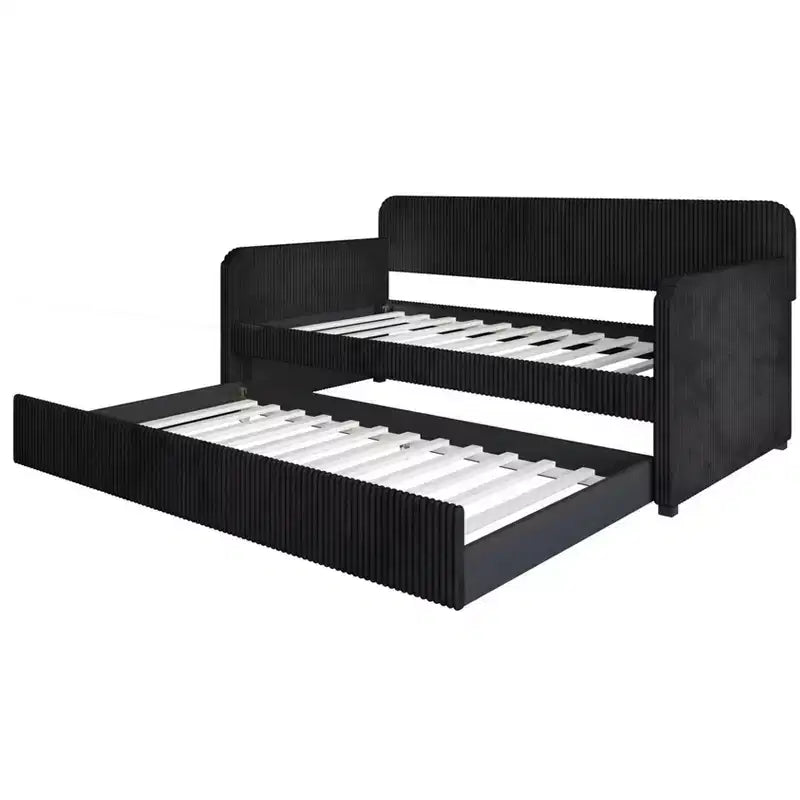 Home Design Melissa Twin Upholstered Daybed with Trundle