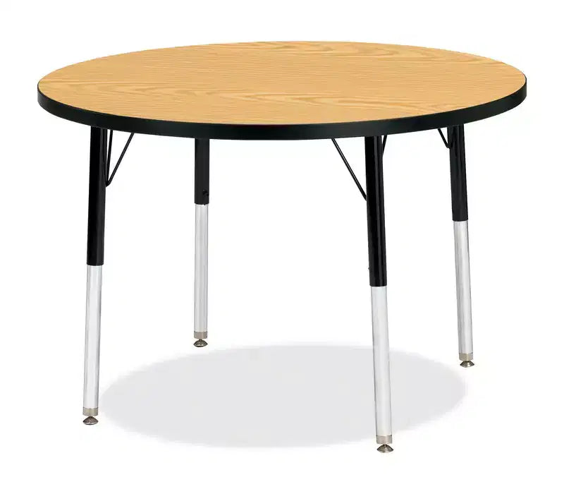 Jonti-Craft Berries Adult Height Color Top Round Table (36 x 36) in Black