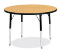 Jonti-Craft Berries Adult Height Color Top Round Table (36 x 36) in Black