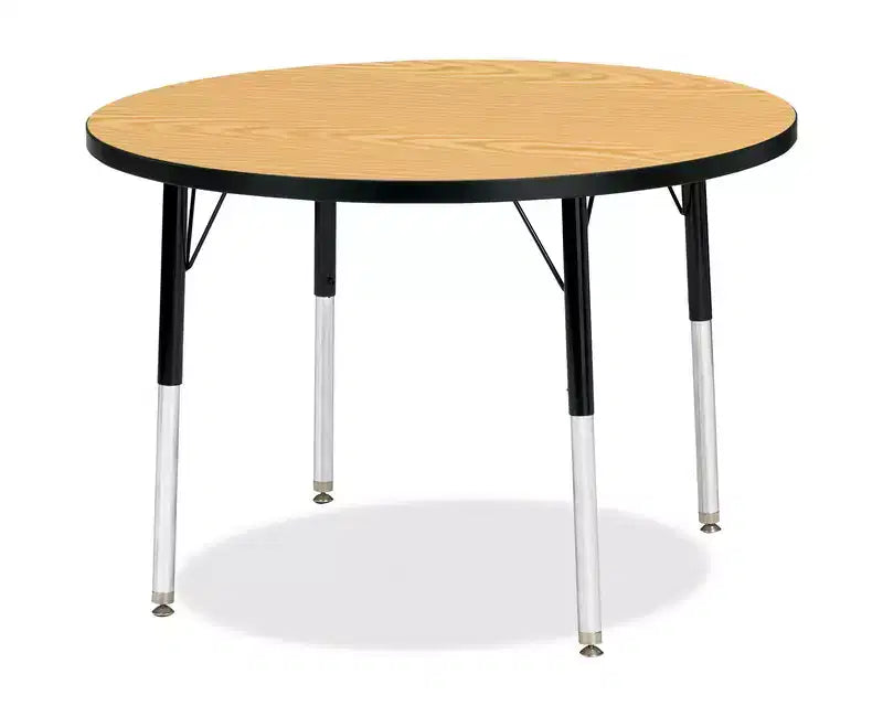 Jonti-Craft Berries Adult Height Color Top Round Table (36 x 36) in Black