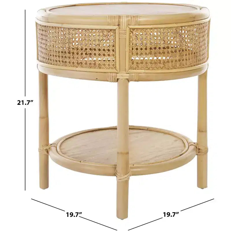 Arvid Round Accent Table - ACC6505A - Natural - Safavieh