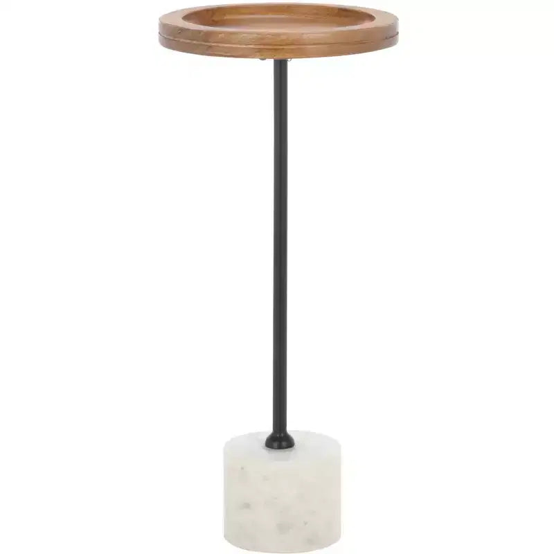 Elisabeth Round Side Table - ACC3736A - Brown/Black - Safavieh