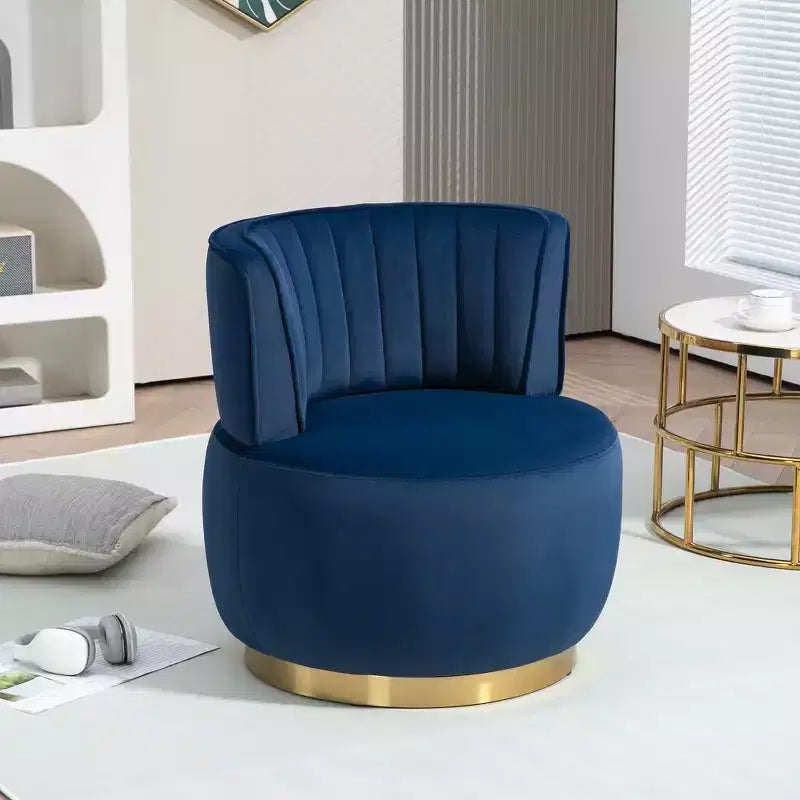 MAYEERTY Cuddle Chair Fluffy Velvet Swivel 360 for Bedroom Waiting Rooms