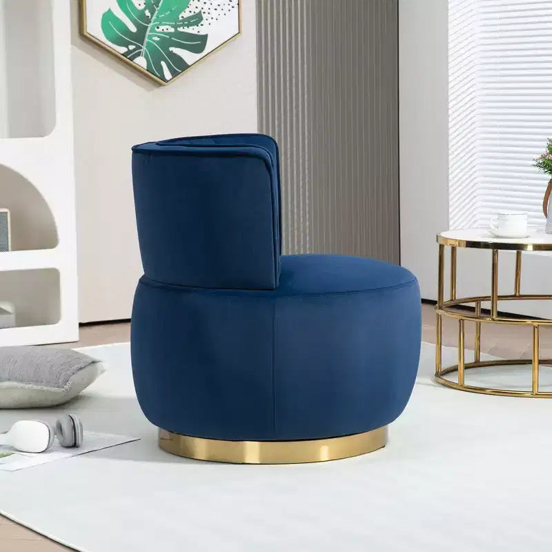 MAYEERTY Cuddle Chair Fluffy Velvet Swivel 360 for Bedroom Waiting Rooms