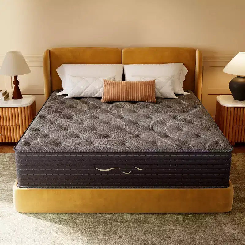 Swedrea Hybrid Mattress Medium Gel Memory Cashmere Wool in White