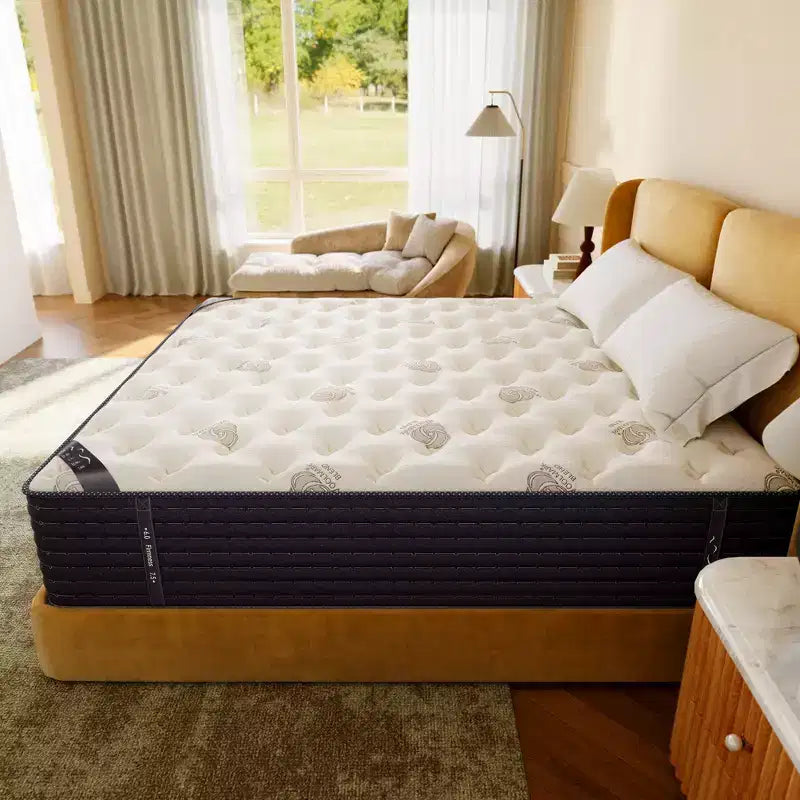 Swedrea Hybrid Mattress Medium Gel Memory Cashmere Wool in White