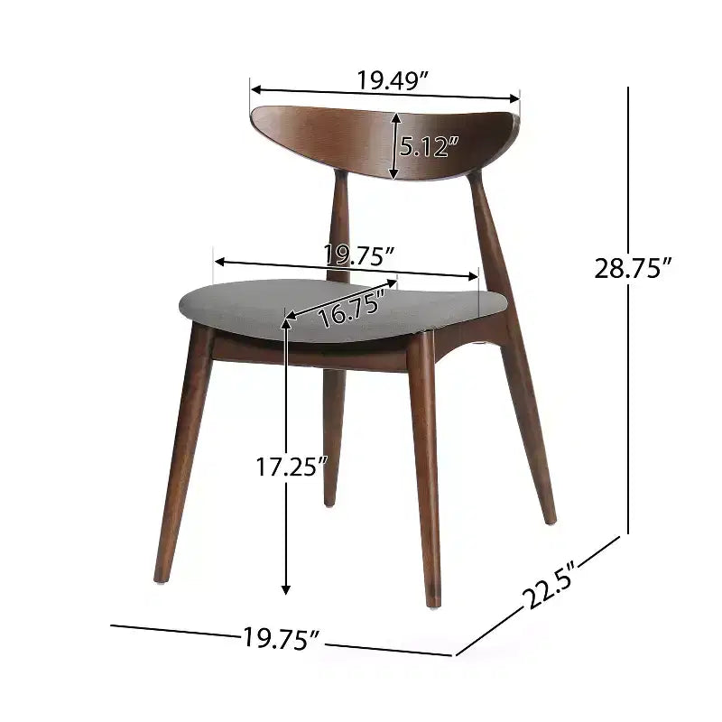 Christopher Knight Home Brevard Mid Century Modern Fabric Upholstered 5 Piece Dining Set