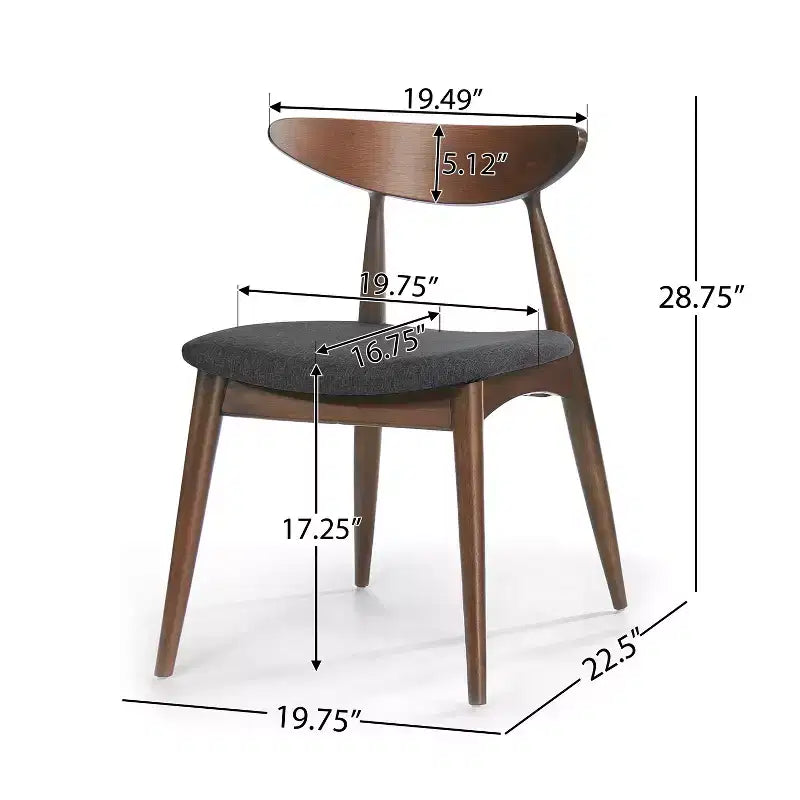 Christopher Knight Home Brevard Mid Century Modern Fabric Upholstered 5 Piece Dining Set