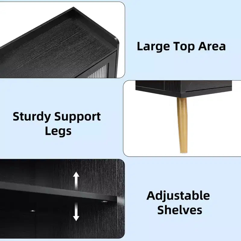 Meuble à chaussures 5 niveaux avec portes vitrées et étagère réglable pour entrée, organisateur de chaussures fin en bois pour 20 paires pour couloir d'appartements