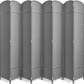 Sorbus Extra Wide Double Hinged 8 Panels Partition Room Dividers - Mesh Hand-Woven Design Folding Privacy Screens, Wall Divider for Room Separation