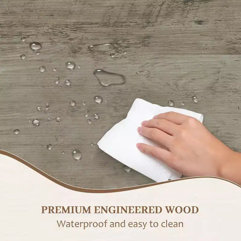 70.8 Farmhouse Dining Table for 68, Rectangular Wood Kitchen Table with Waterproof Top & Metal Legs for Dining Room