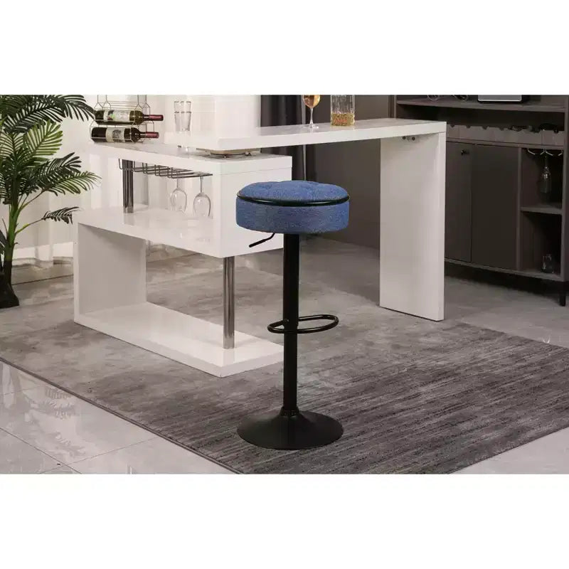 MAYEERTY L-Shaped Corner Desk with Monitor Stand, Drawers & Storage Shelves