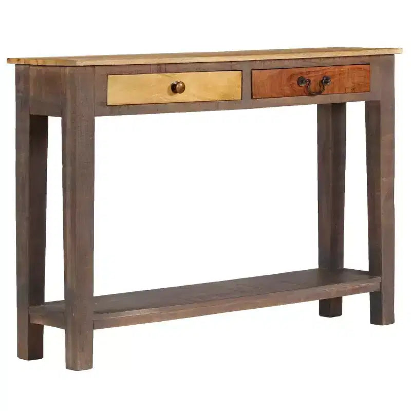 vidaXL Console Table Vintage Entryway Table with Storage Solid Wood Acacia