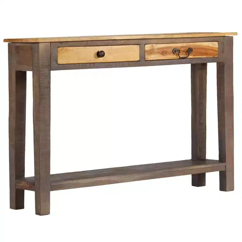 vidaXL Console Table Vintage Entryway Table with Storage Solid Wood Acacia