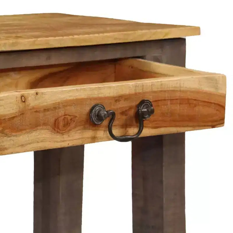 vidaXL Console Table Vintage Entryway Table with Storage Solid Wood Acacia