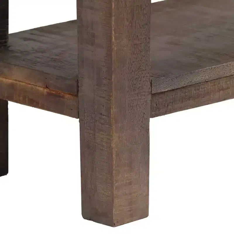 vidaXL Console Table Vintage Entryway Table with Storage Solid Wood Acacia