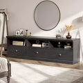 GustoWave 70 Inch Farmhouse TV Stand, Entertainment Center with Storage Drawer & Open Shelves for TVs up to 75 Inch