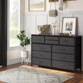GustoWave TV Stand for 55 Inch TV, Entertainment Center with 10 Drawers for Living Room, Closet, Entryway, Hallway