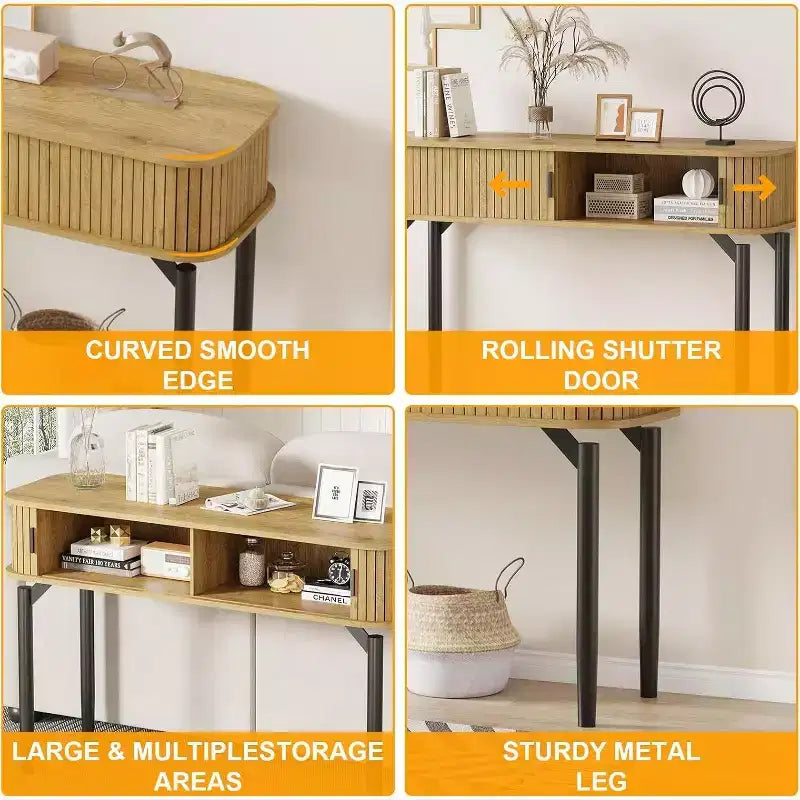 Console table,with storage space,sofa table,living room entrance table,used for hallway,kitchen